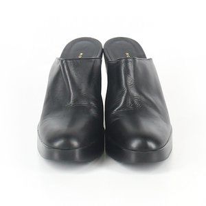 {Robert Clergerie} 100% Leather Wedge Mule/Clog